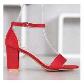 Anesia Paris Sandale cu toc înalt roșu 2
