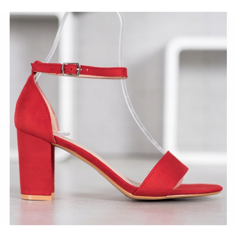 Anesia Paris Sandale cu toc înalt roșu 2