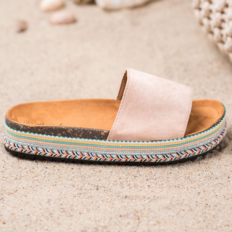 Renda Papuci pe platformă maro 2