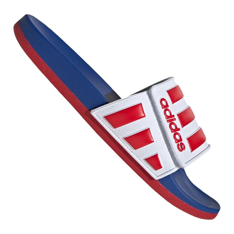Papuci Adidas Adilette Comfort Adj M EG1346 alb roșu albastru 2