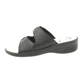 American Club papuci negri pe catarame americane negru 1