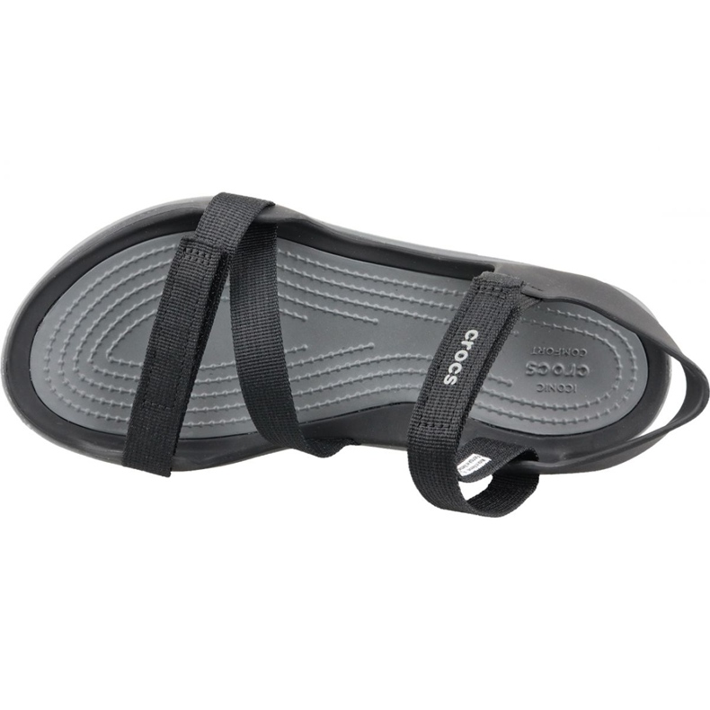 Sandală cu chingi Crocs Swiftwater W 204804-001 negru gri 2