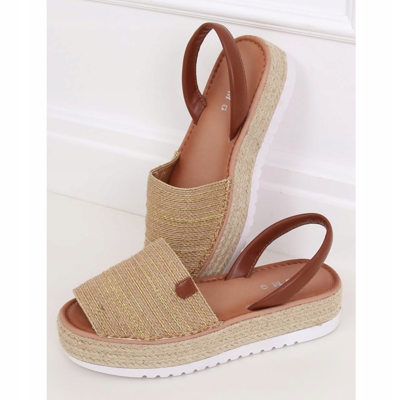Sandale cu espadrile aurii WH935 Aurii de aur 1
