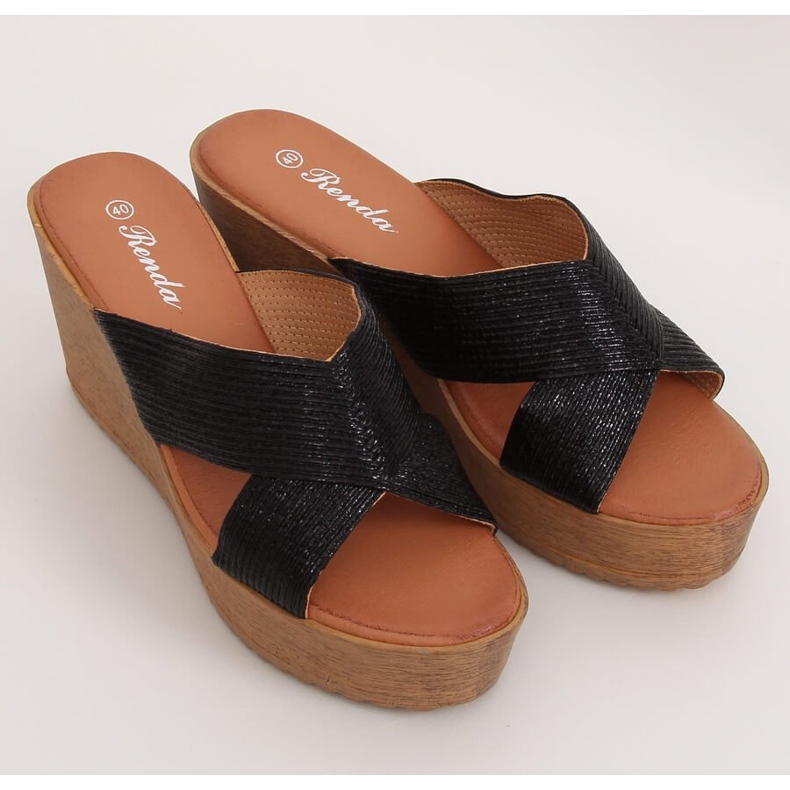 Papuci negri negri 10-235 negri negru 1