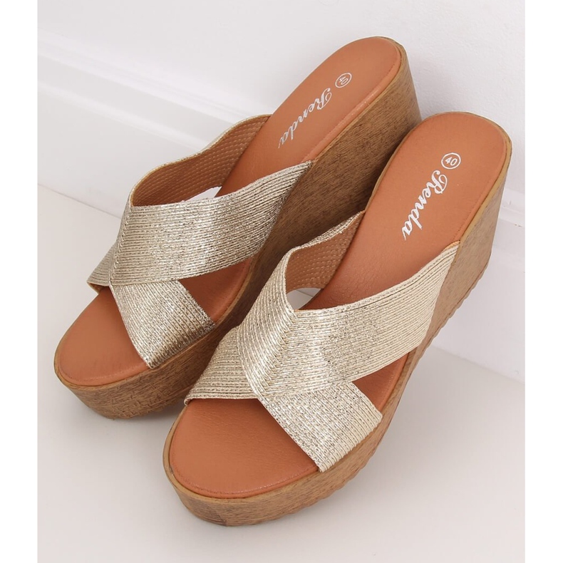 Papuci pană aur 10-235 Aur de aur 2