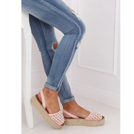Sandale, espadrile, ajurate roz WH931 Roz 2