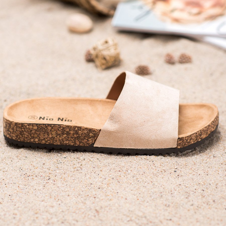 Nio Nio Papuci clasici pe platformă maro 2