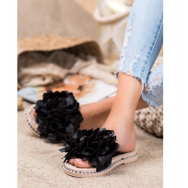 Anesia Paris Papuci eleganți negru 1