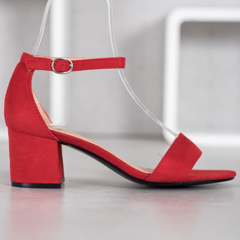 Diamantique Sandale casual pe un bar roșu 2