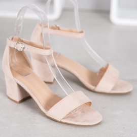 Diamantique Sandale casual pe un bar maro 1