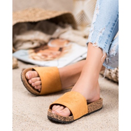 Nio Nio Papuci clasici pe platformă maro 1