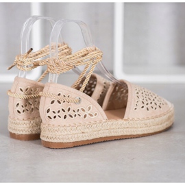 Bella Star Espadrile legate pe platformă bej 1 Bella Star Espadrile legate pe platformă bej 1