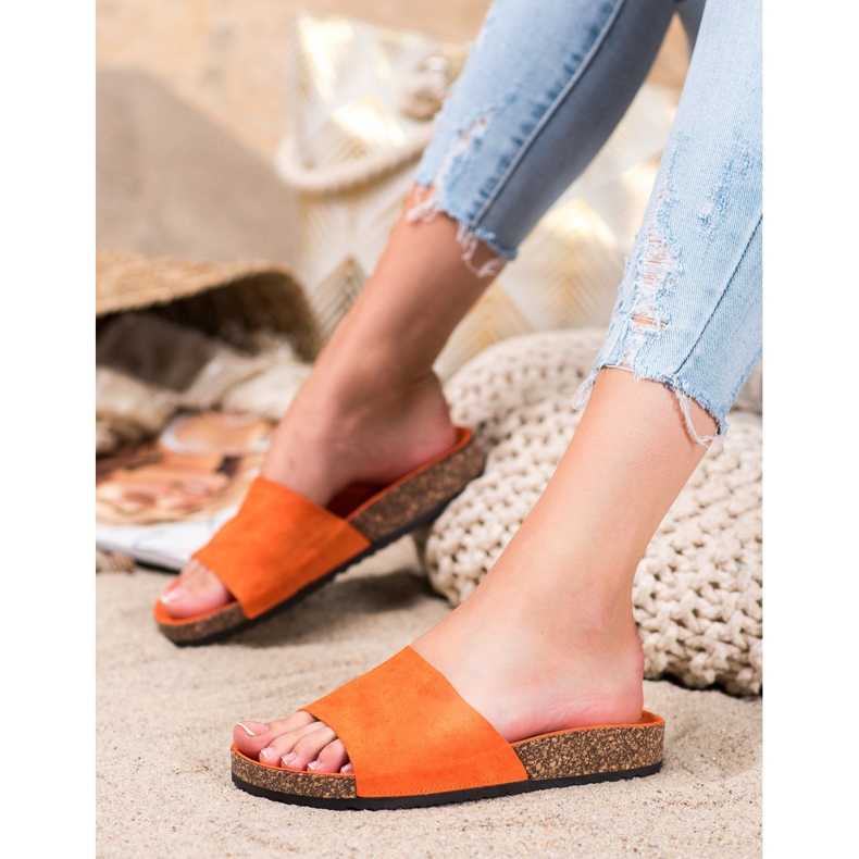 Renda Papuci Portocalii portocale 1 Renda Papuci Portocalii portocale 1