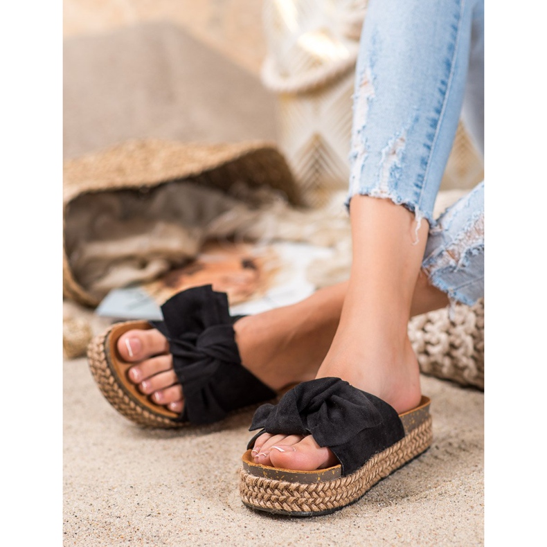 Comer Papuci pe o platformă înaltă negru 2