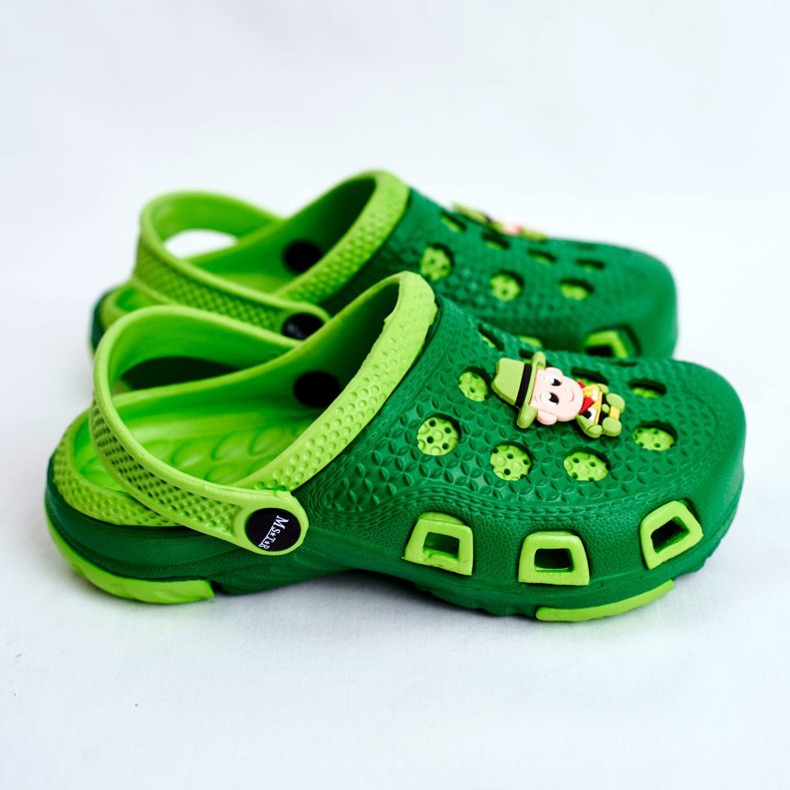 Giolan Papuci pentru copii Foam Crocs Green Cowboy verde 2 Giolan Papuci pentru copii Foam Crocs Green Cowboy verde 2