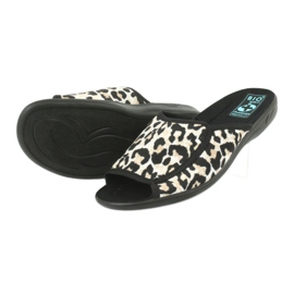 Papuci de damă Adanex 13795 panther bej negru 3