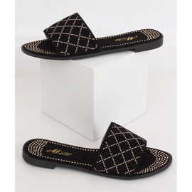 Papuci negri negri pentru femei Q-85 Negri negru 2