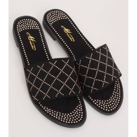 Papuci negri negri pentru femei Q-85 Negri negru 1