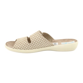 Papuci elastici Adanex 22862 alb maro 1