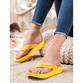 Bona Flip-flops Comfort galben 2