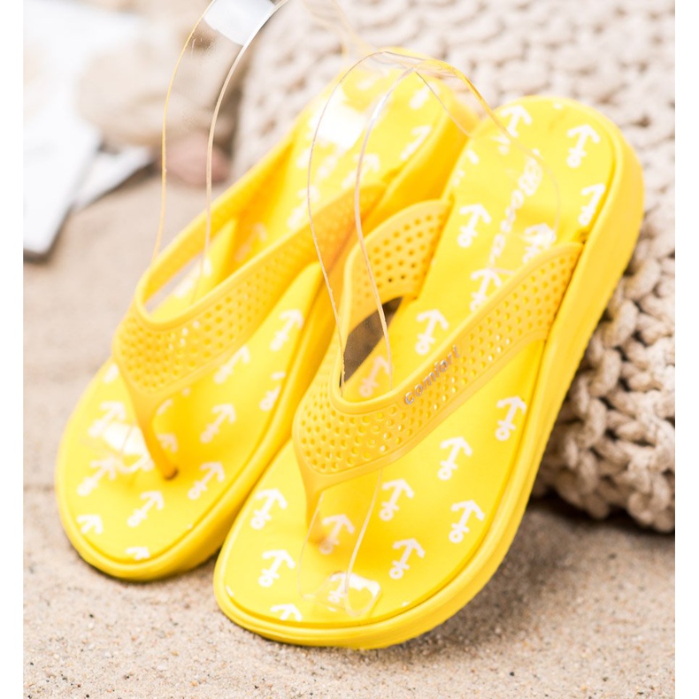 Bona Flip-flops Comfort galben 1