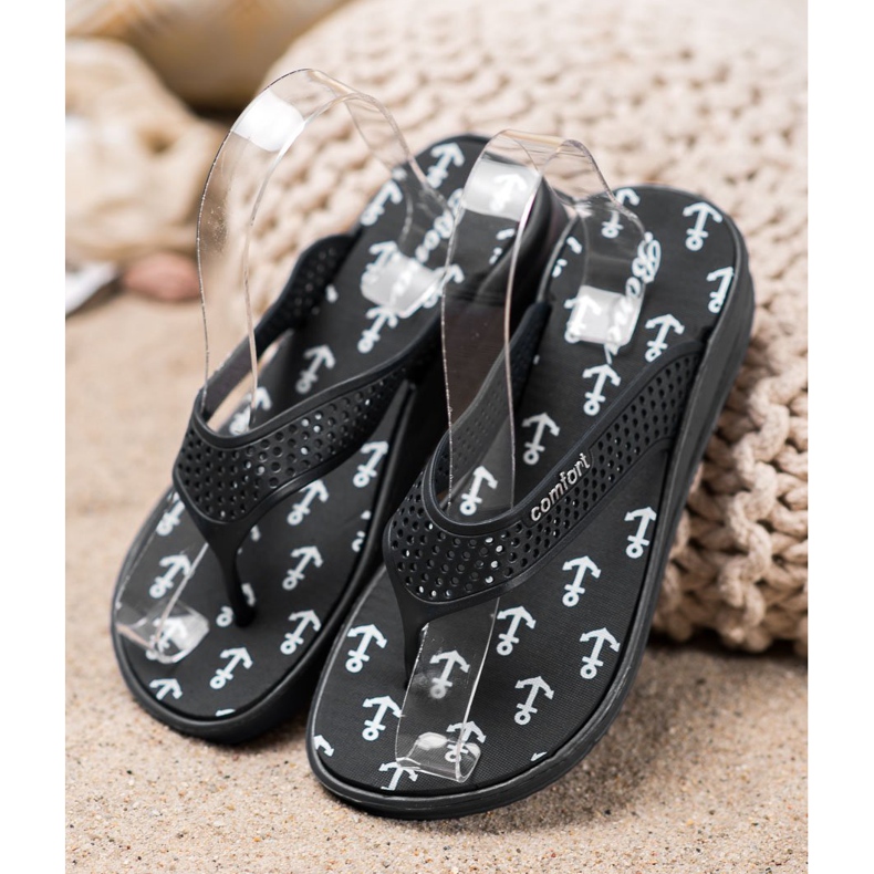 Bona Flip-flops Comfort negru 1