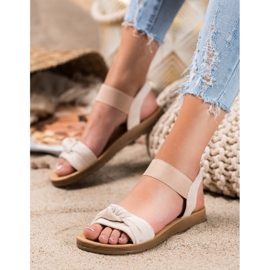 SHELOVET Sandale cu alunecare maro 1