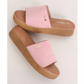 Papuci roz pentru femei roz G-576 Roz 1