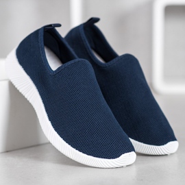 SHELOVET Pantofi Sport Slip On albastru 2