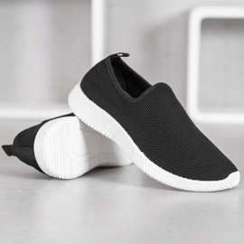 SHELOVET Pantofi Sport Slip On negru 2