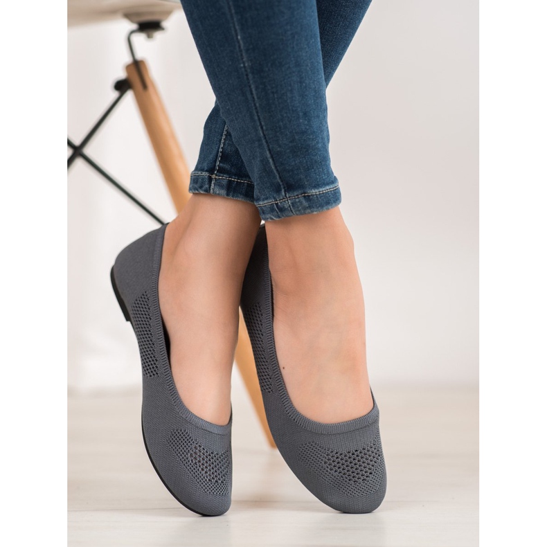 BAOLIKANG Ballerine ajurate gri 1 BAOLIKANG Ballerine ajurate gri 1