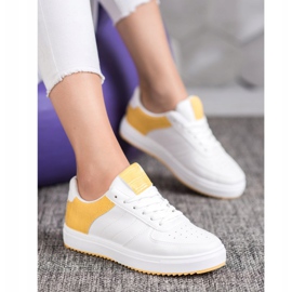 SHELOVET Încălțăminte elegantă pe platformă alb 2