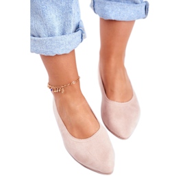 SEA Balerini pentru femei din piele ecologică roz Bellissima 3