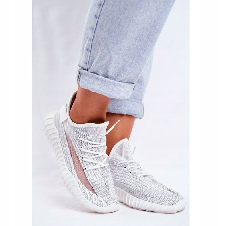 Încălțăminte sport pentru femei, Lumiere argintie ușoară, aerisită gri 1