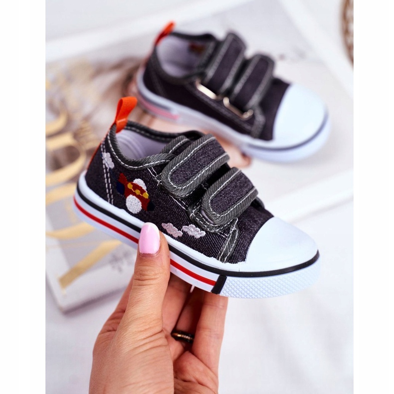 PL1 Adidași pentru copii Gri Nimalo Velcro 1