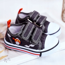 PL1 Adidași pentru copii Gri Nimalo Velcro 2