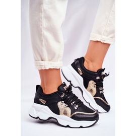 SEA Încălțăminte sport pentru femei Negru Aur Beijing galben 2