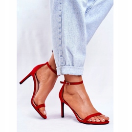 PS1 Sandale Femei Pe Toc Clasic Roșu Basilian roşu 1
