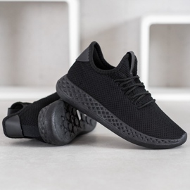 SHELOVET Încălțăminte ajurată confortabilă negru 1