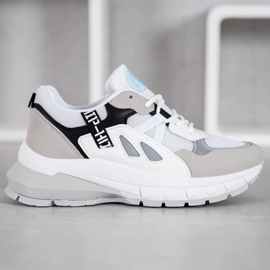 Weide Adidași sportivi alb negru gri 2