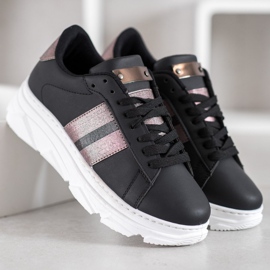 Weide Adidași pe platformă negru multicolor 5