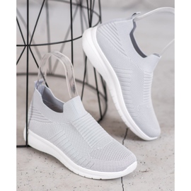 SHELOVET Încălțăminte textilă gri 1