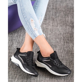 SHELOVET Adidași negri clasici negru 2