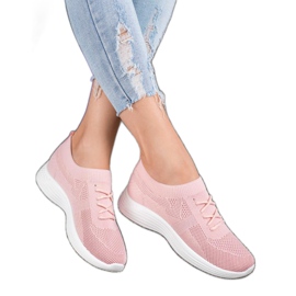 SHELOVET Încălțăminte roz ajurată 1