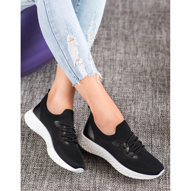 SHELOVET Pantofi sport casual negru 2