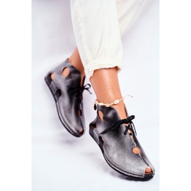 Brogues pentru femei Maciejka Popiel 03426-03 gri 2