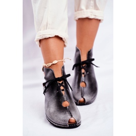 Brogues pentru femei Maciejka Popiel 03426-03 gri 1