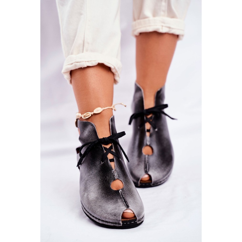 Brogues pentru femei Maciejka Popiel 03426-03 gri 1