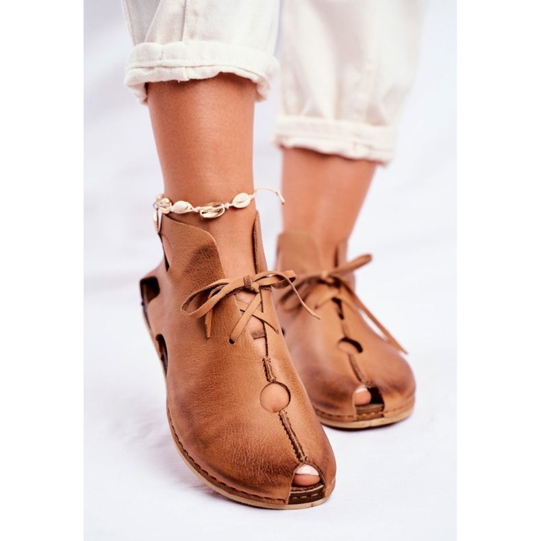 Brogues pentru femei Maciejka Rude 03426-19 maro 2