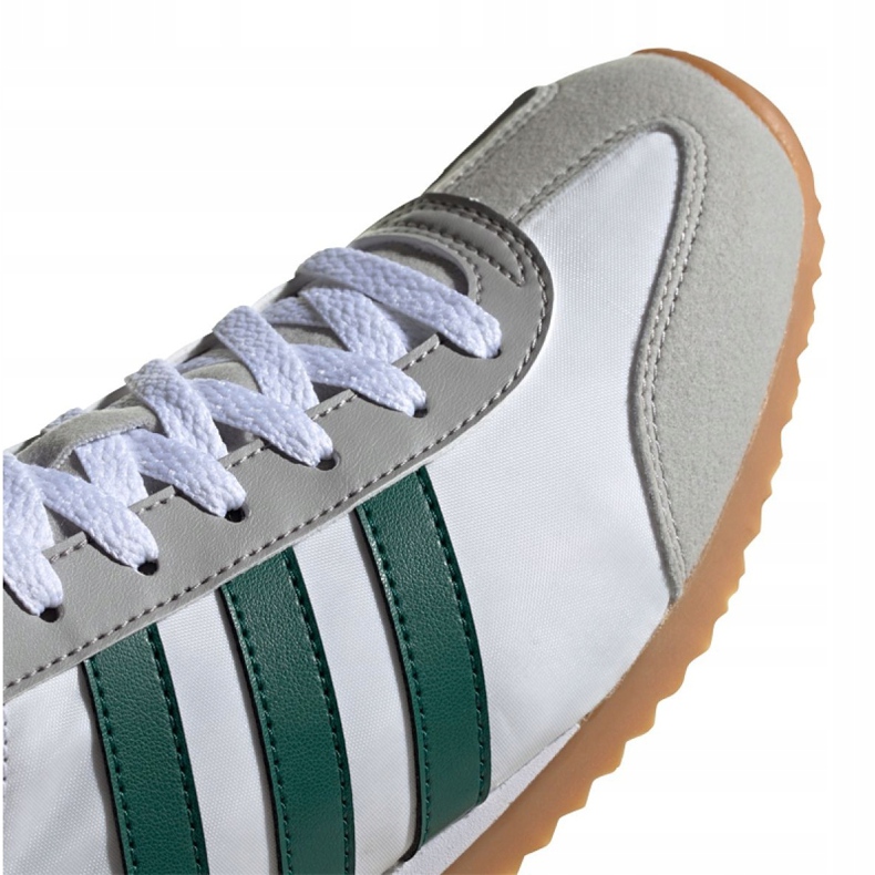Pantofi Adidas Vs Jog M FX0091 alb gri verde 1